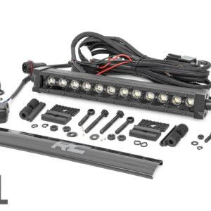 12 Inch Black Series LED Light Bar | Single Row | Cool White DRL