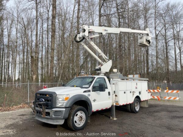 2010 Ford F-550 4WD Truck Altec 37.5' Bucket Aerial Boom Turbo Diesel bidadoo