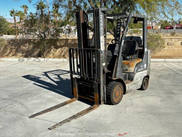 2011 Nissan MCP1F2A25LV 5,000 lbs Class Warehouse Forklift Lift Truck LP bidadoo