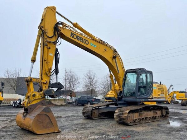 2014 Kobelco SK260LC-9 Excavator Trackhoe Thumb Aux Hyd Q/C Buckets A/C bidadoo