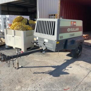 2019 Sullair 185D DPQ KU4F 185 CFM S/A Towable Air Compressor Kubota bidadoo