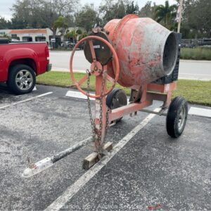 2021 TK Equipment CM9 9 Cu. Ft. Concrete Mortar Mixer Steel Drum Honda bidadoo