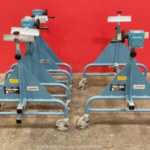 2024 Flotron HD410 Lot of (6) Support Rotation Fixture Material Stands bidadoo