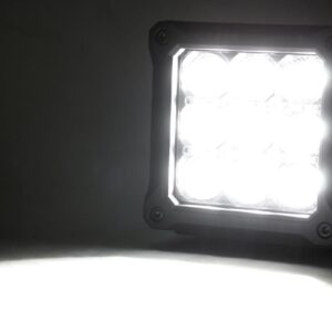 4 Inch Chrome Series LED Light Pods | Square | White DRL | Pair