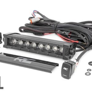 8 Inch Black Series LED Light Bar | Single Row | Amber DRL