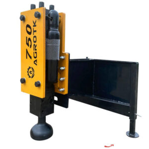 AGT PD750 Post Driver Nitrogen Hydraulic Skid Steer Attachment bidadoo -New