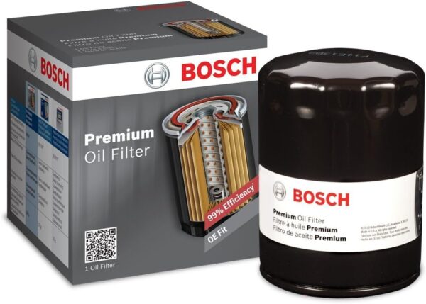 BOSCH 3510 Premium Oil Filter with FILTECH Filtration Technology - Compatible with Select Chevrolet Camaro, C/K Trucks, Express, Suburban; GMC C/K Trucks, G Series Vans, Jimmy +...