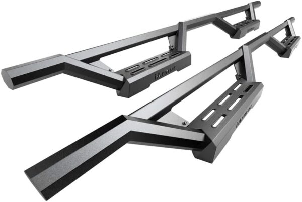HD Ridez Stainless Steel Drop Steps Armor Compatible with Chevy Silverado GMC Sierra 1500 2500 3500 2001-2006 Crew Cab & Classic 07 (Nerf Bar Side Steps Side Bars)
