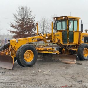 John Deere 670A Motor Grader 14' Moldboard Dozer Heated Cab Tractor bidadoo