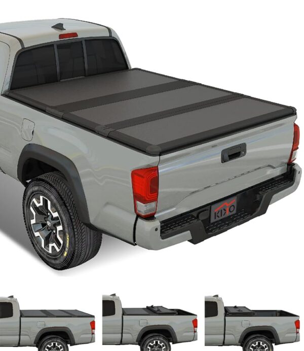 Kikito Professional FRP Hard Tri-Fold Truck Bed Tonneau Cover for 2007-2021 Tundra 5.5ft (66.7in) Bed |Excl. Trail Edition|