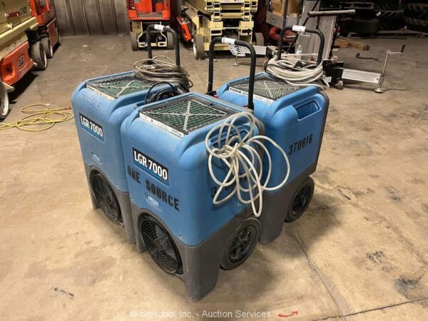 Lot of (3) Dri-Eaz F412 LGR-7000 Portable Refrigerant Dehumidifier bidadoo