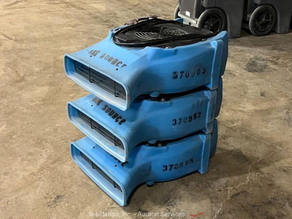 Lot of (3) Dri-Eaz F504 F504 Velo 115/230V Low Profile Airmover Fan 885 bidadoo