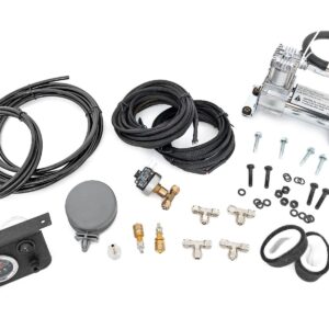 Onboard Air Bag Compressor Kit w/Gauge