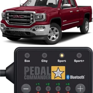 PEDAL COMMANDER for GMC Sierra 2007-2018 Throttle Response Controller Fits: 1500, 2500HD, 3500HD, Base, SLE, SLT, Denali, GMC Sierra Accessories