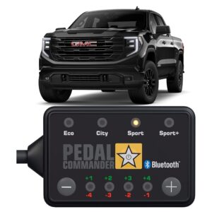 PEDAL COMMANDER for GMC Sierra 2020-2024 Throttle Response Controller Fits: 5th Gen, 2500HD, 3500HD, SLE, SLT, Denali, Elevation, GMC Sierra Accessories