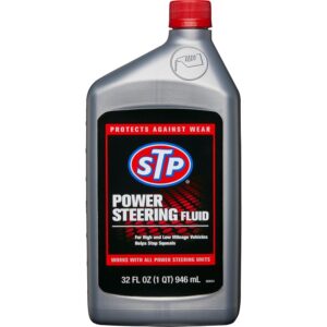 STP Power Steering Fluid, Steering Wheel Cleaner Protects Against Wear and Pump Breakdown in Cars and Trucks, 32 Oz, STP