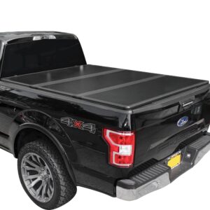 Tutel Hard Shell Folding Truck Bed Tonneau Cover|Fits 2015-2025 Ford F150 5'5"Bed (66")