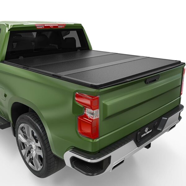 YITAMOTOR FRP Hard Tri-fold Truck Bed Tonneau Cover Fits for 2007-2013 Chevy Silverado/GMC Sierra 1500, Fleetside 5.8 ft Bed