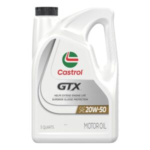 Castrol GTX 20W-50 Conventional Motor Oil, 5 Quarts