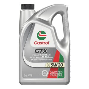 Castrol GTX Full Synthetic 5W-20 Motor Oil, 5 Quarts