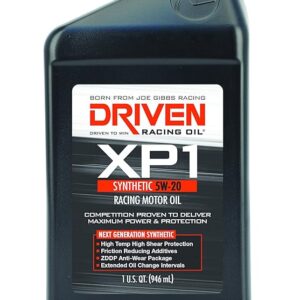 Driven Racing Oil 00006 XP1 5W-20 Synthetic Racing Motor Oil - 1 Quart