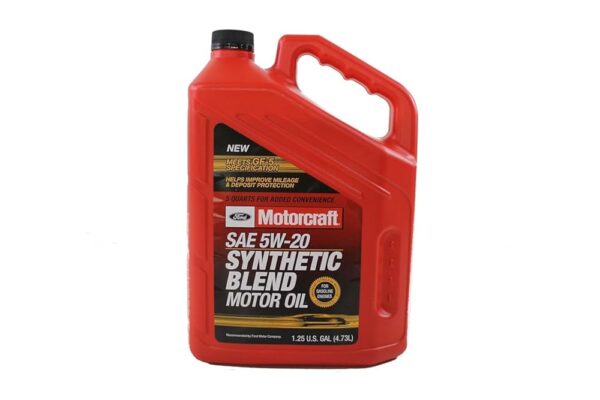 Genuine Ford Accessories (XO-5W20-5QSP) SAE 5W-20 Premium Synthetic Blend Motor Oil - 5 Quart