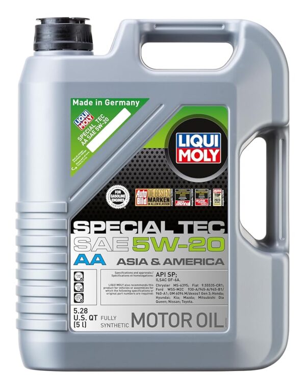 LIQUI MOLY Special Tec AA SAE 5W-20 | 5 L | Fully synthetic engine oil | SKU: 2259