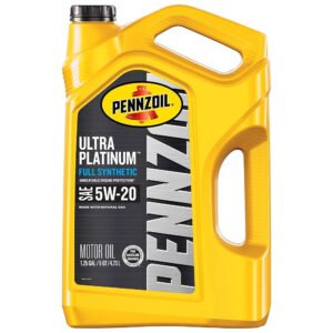 Pennzoil Ultra Platinum Full Synthetic 5W-20 Motor Oil, 5 Quart